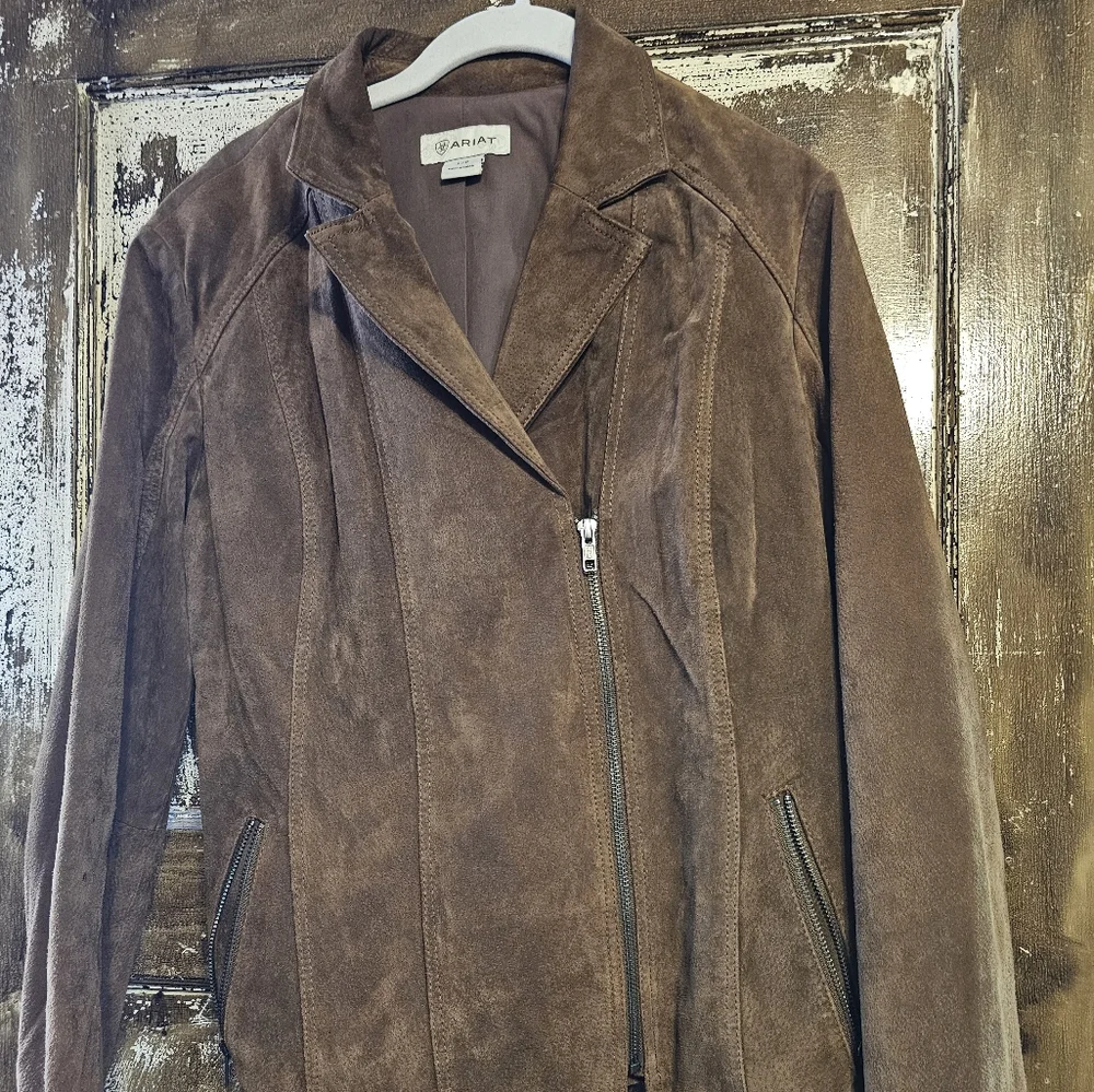 Suede Ariat Jacket - Picture 1 of 6